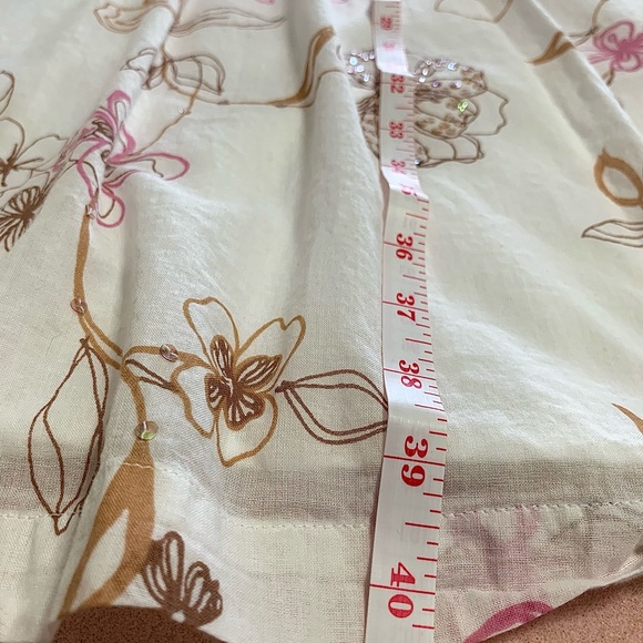 Jonathan Martin Studios Summer Dress Cute Floral Pattern with Shimmer 12 - Picture 6 of 11